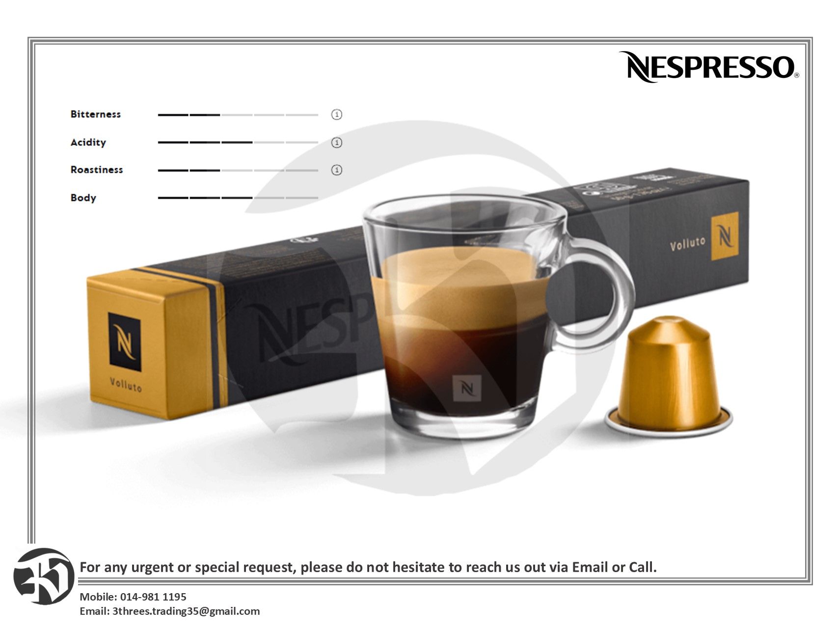 Nespresso Original Volluto, Sweet and Light (10 Capsules)