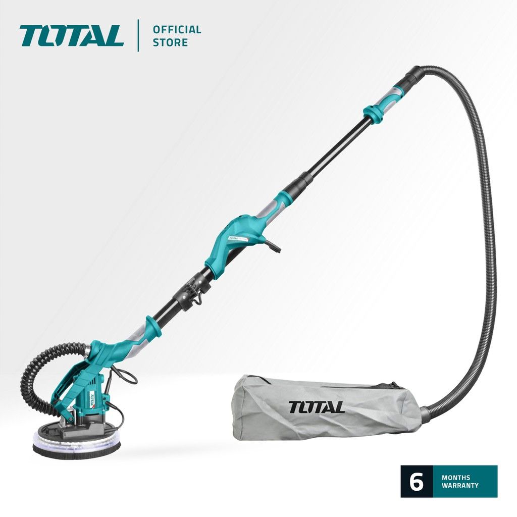 TOTAL TWS10501 DRYWALL SANDER (WITH BUILT-IN LED LIGHT RING AROUND SANDING PAD.)