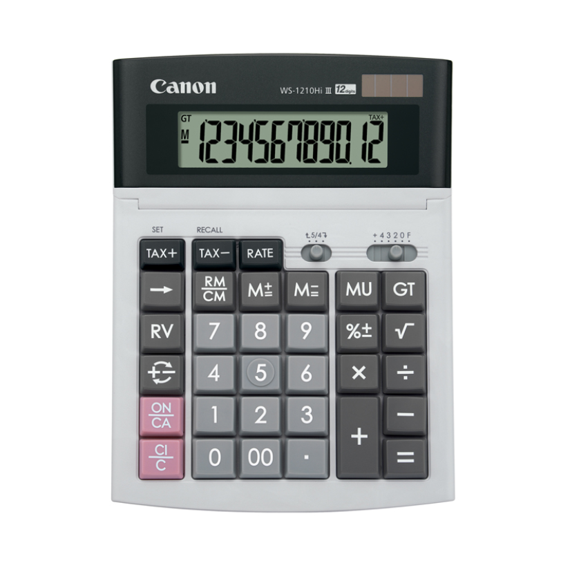 CANON WS-1210HI III DESKTOP CALCULATOR (12-DIGIT)