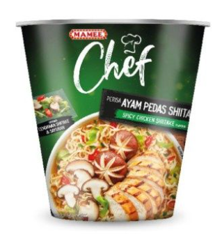 Mamee Chef Cup Spicy Chicken Shiitake Noodles 62g