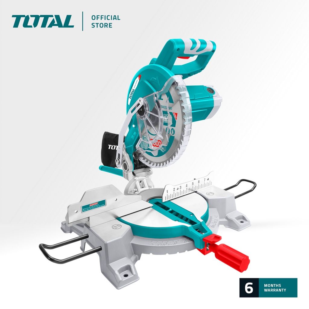 TOTAL TS42152557 MITRE SAW 1800W (PACKAGE COMES WITH 1 PC TCT BLADE 255MM (10?) / 1 PC DUST BAG)