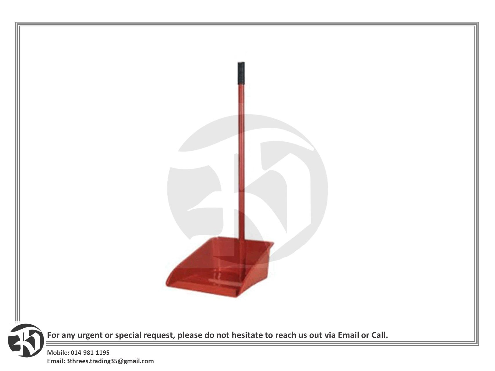 Plastic Dust Pan with Handle