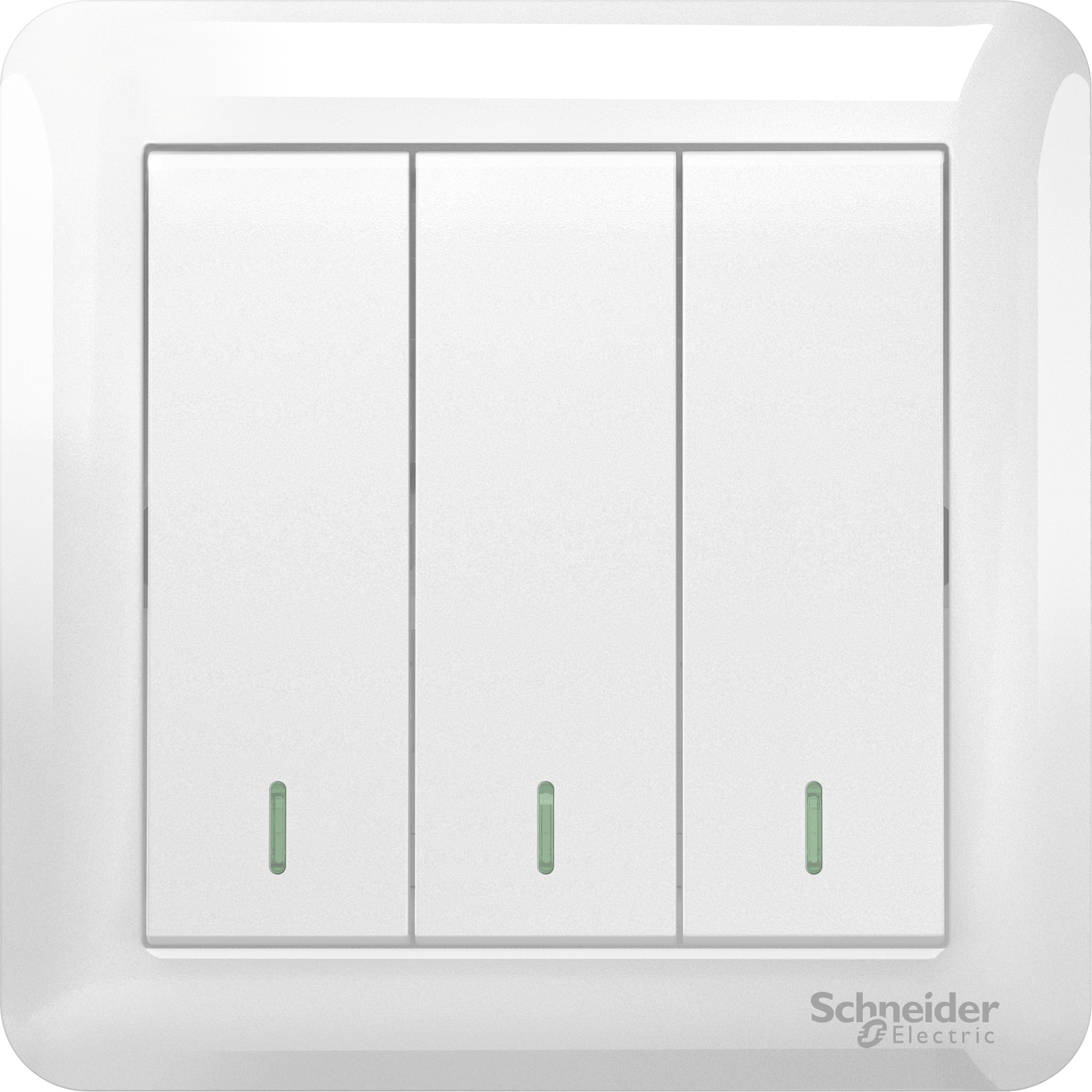 Schneider Electric 10AX 250V 3 Gang 2 Way Switch