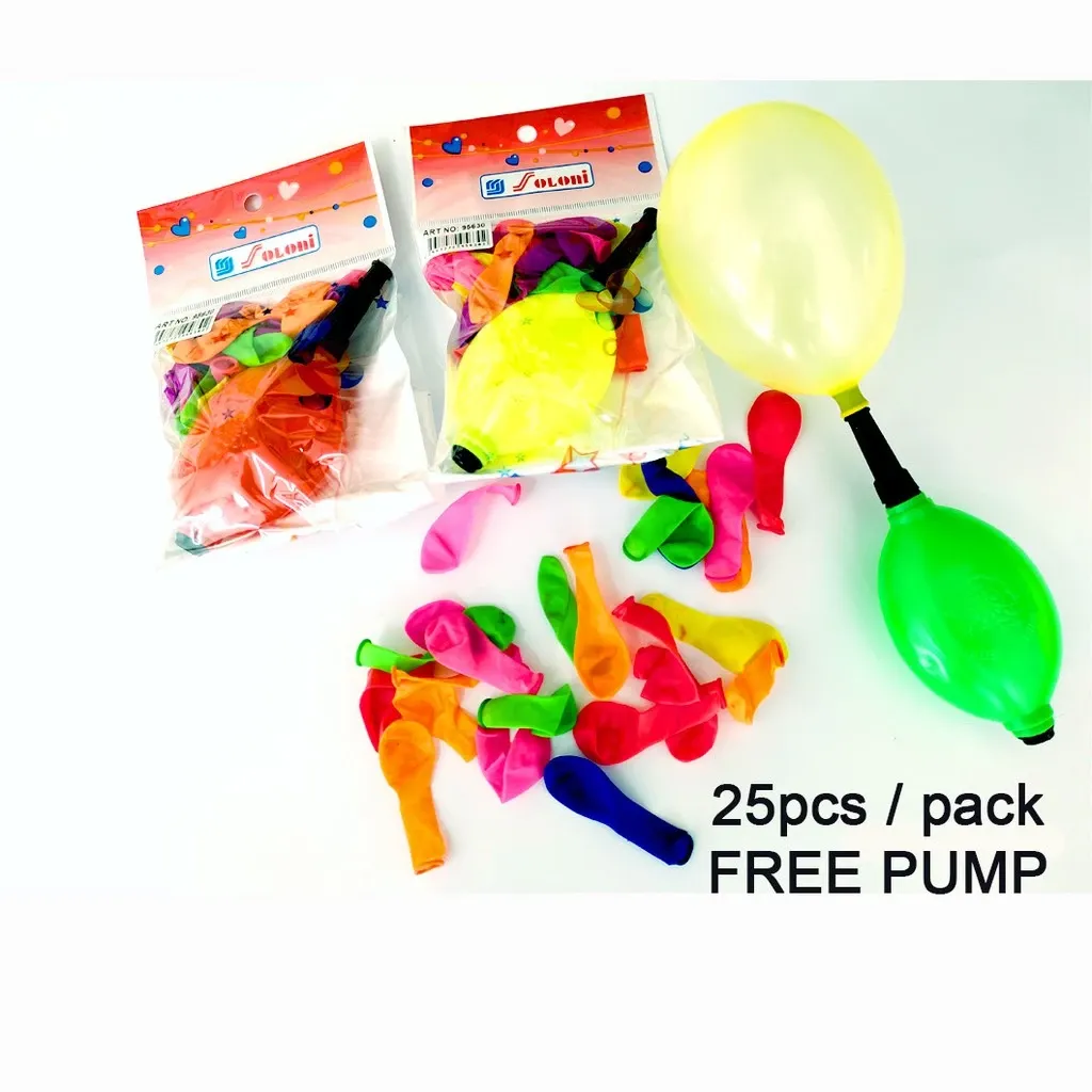 Long & Short Ballons with Pump 95612 Ballon SL-95615-PK-KK