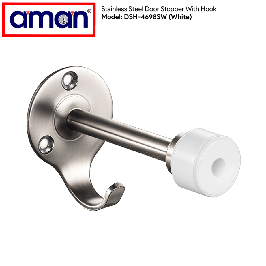 AMAN DOOR STOPPER WITH HANGER / HOOK (DSH-4698SW)