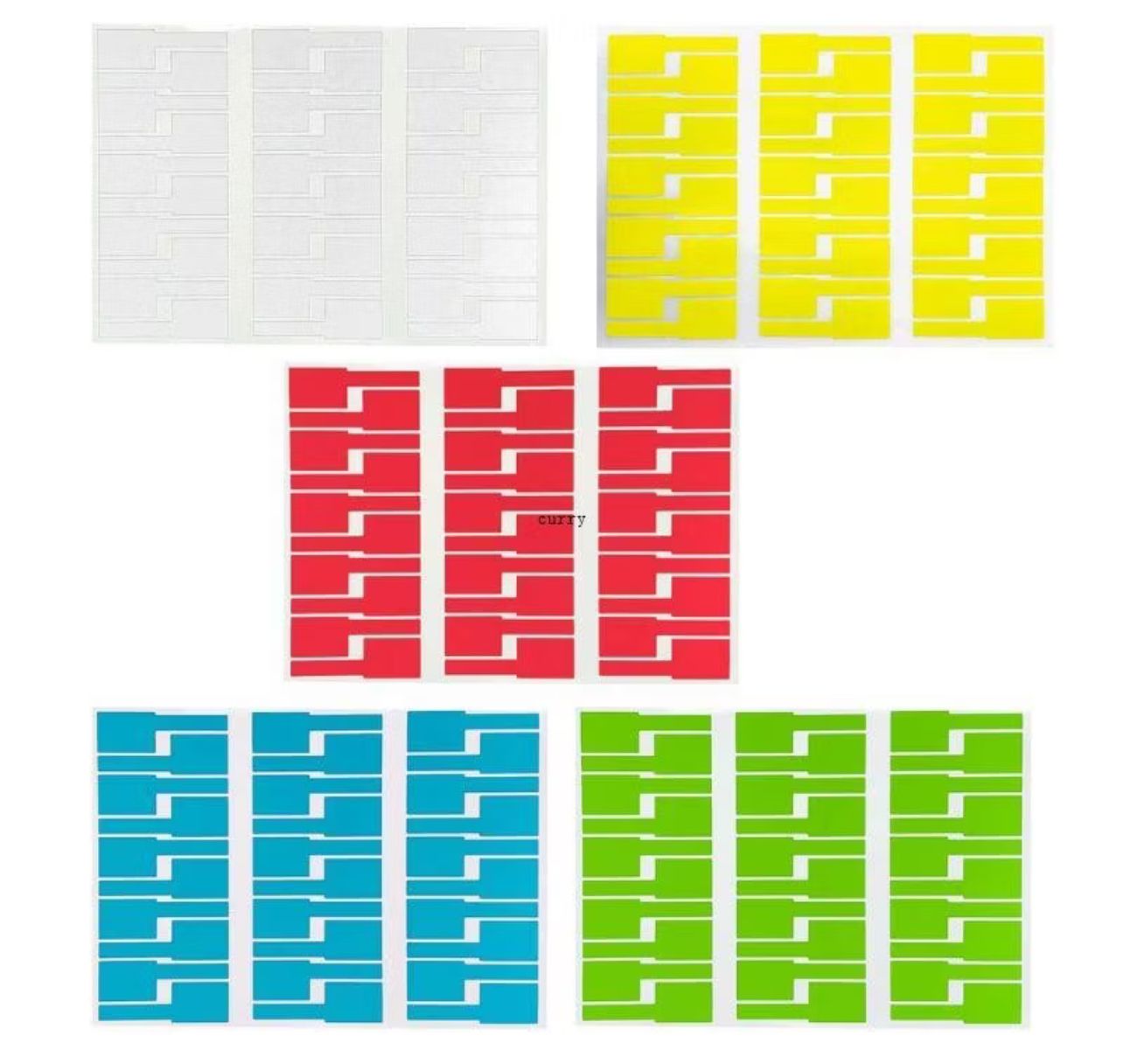 CUY 30 Pieces Printer Cable Labels Sticker Waterproof Tags Self Adhesive Wire Labels Handwriting Cable Organizer