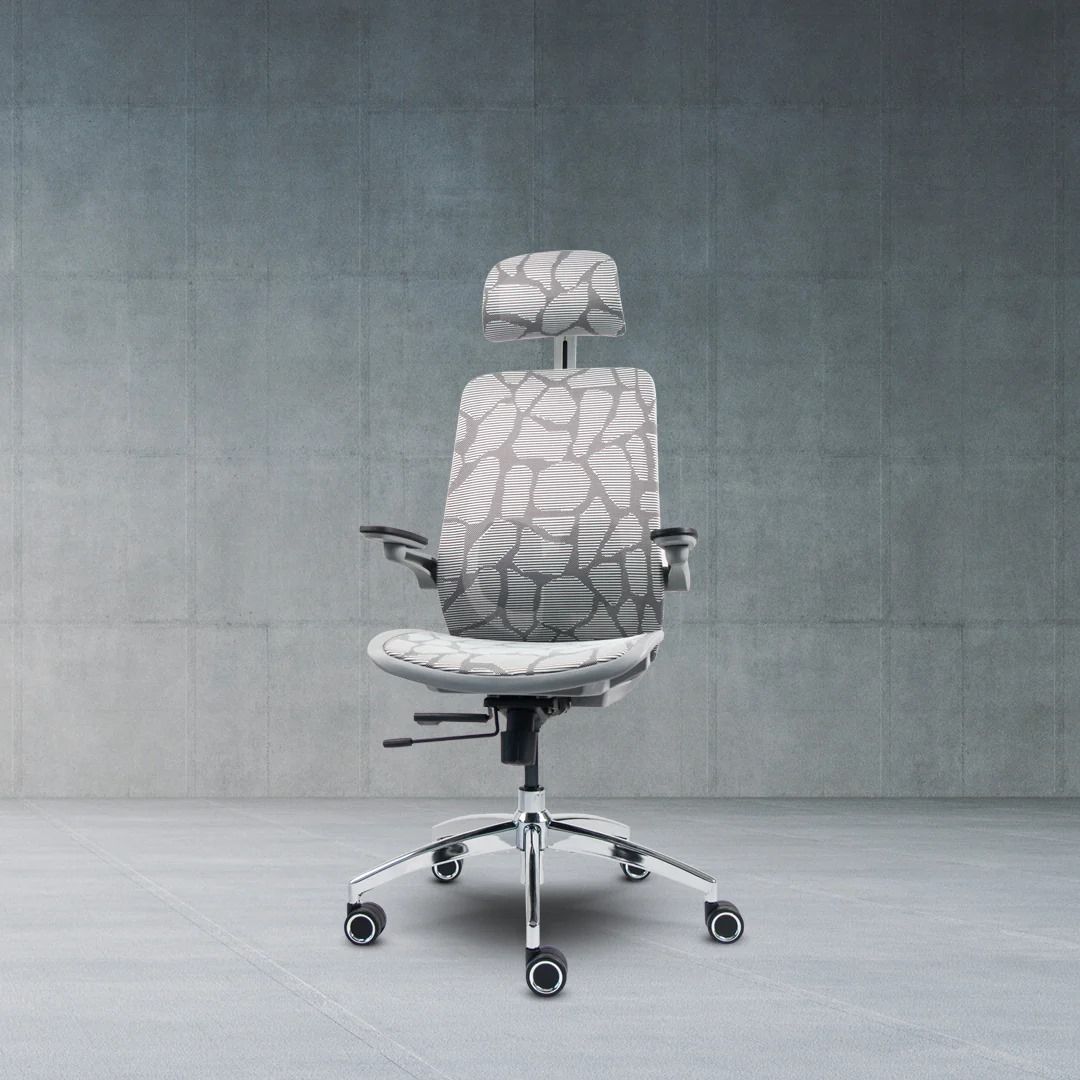 LIV-10 Foldable Armrest Mesh Office & Desk Ergonomic Chair with 2D armrest