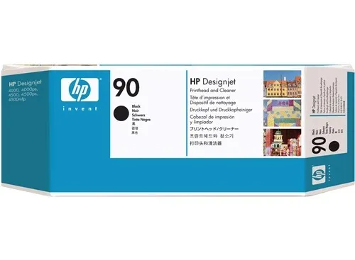 Genuine Malaysia HP Warranty - HP 90 Black Printhead and Cleaner