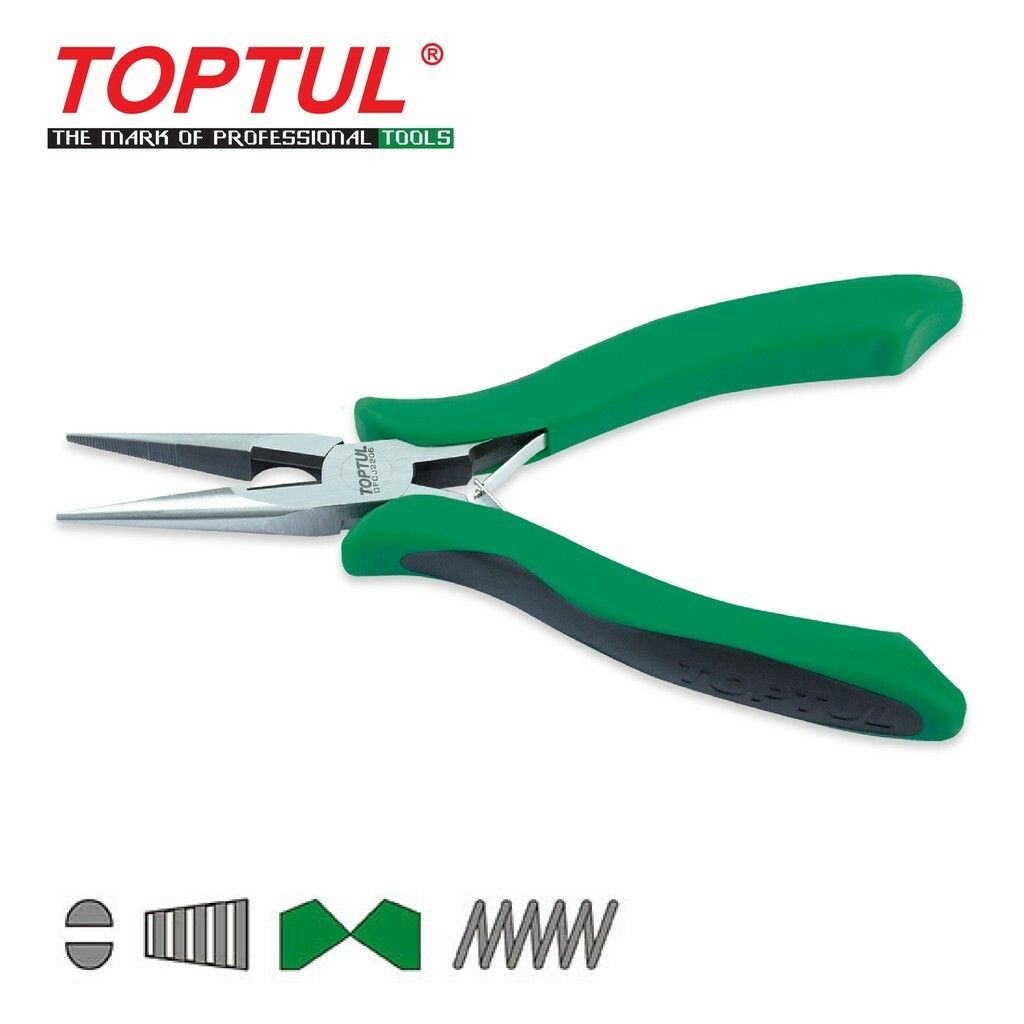 TOPTUL PRO-SERIES ELECTRONICS LONG NOSE PLIERS DFCJ2206