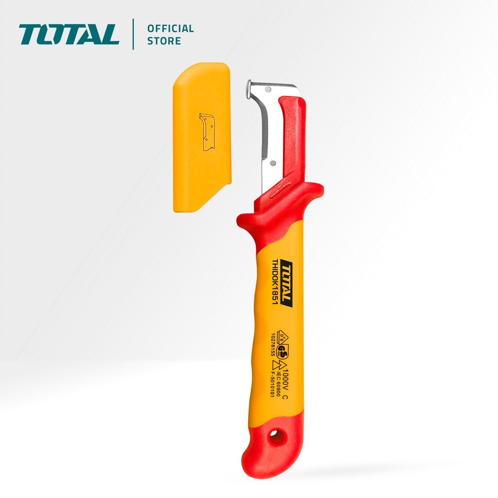 TOTAL INSULATED DISMANTLING KNIFE STRIPPING OUTER SHEATH FROM ELECTRICAL CABLES (1000V/185MM) THIDCK1851 (VDE Approved Certifications)