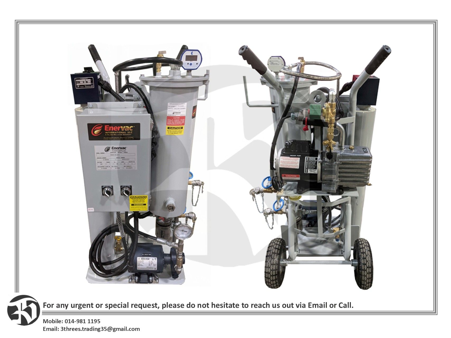 Enervac Mini Degasifier E865C (PRE ORDER 10-15 WEEKS)