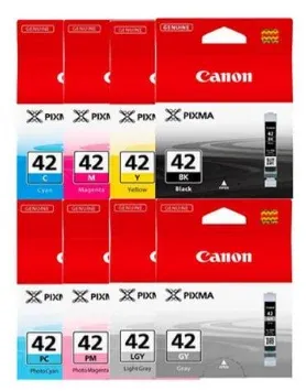 CANON BLACK/CYAN/MAGENTA/YELLOW/PHOTO CYAN/PHOTO MAGENTA/GRAY/LIGHT GRAY 13ML INK TANK CLI-42