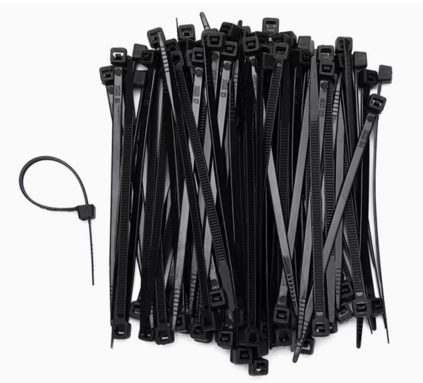 QP HEAVY DUTY ELECTRICAL CABLE TIGHT BLACK 12FT (300MM) X 3.6MM