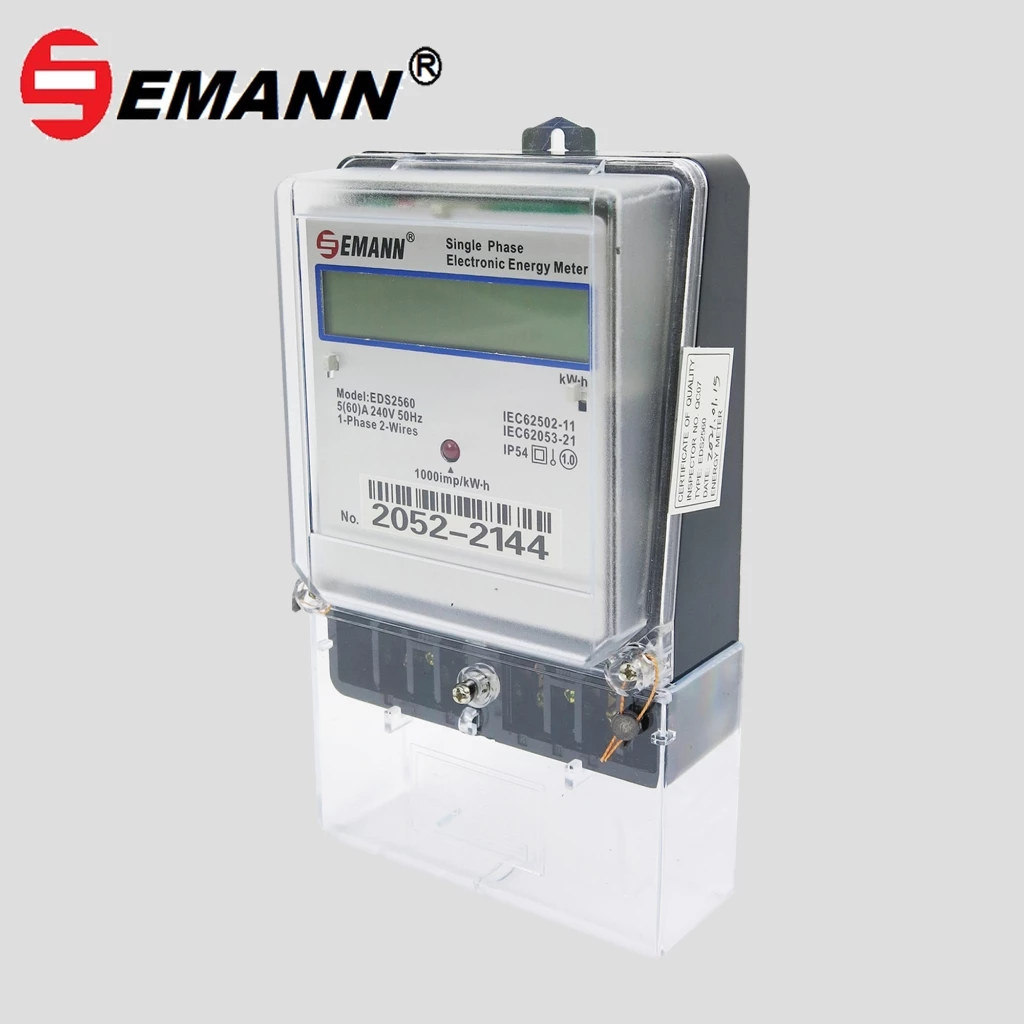 Emann kWh Single-Phase Energy Meter In Electronic Digital or Analogue Type
