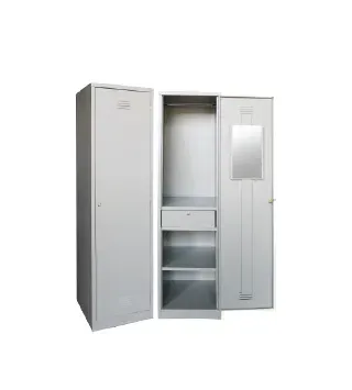 Metal Locker 1 Compartment (Light Grey, Assembled Delivery)