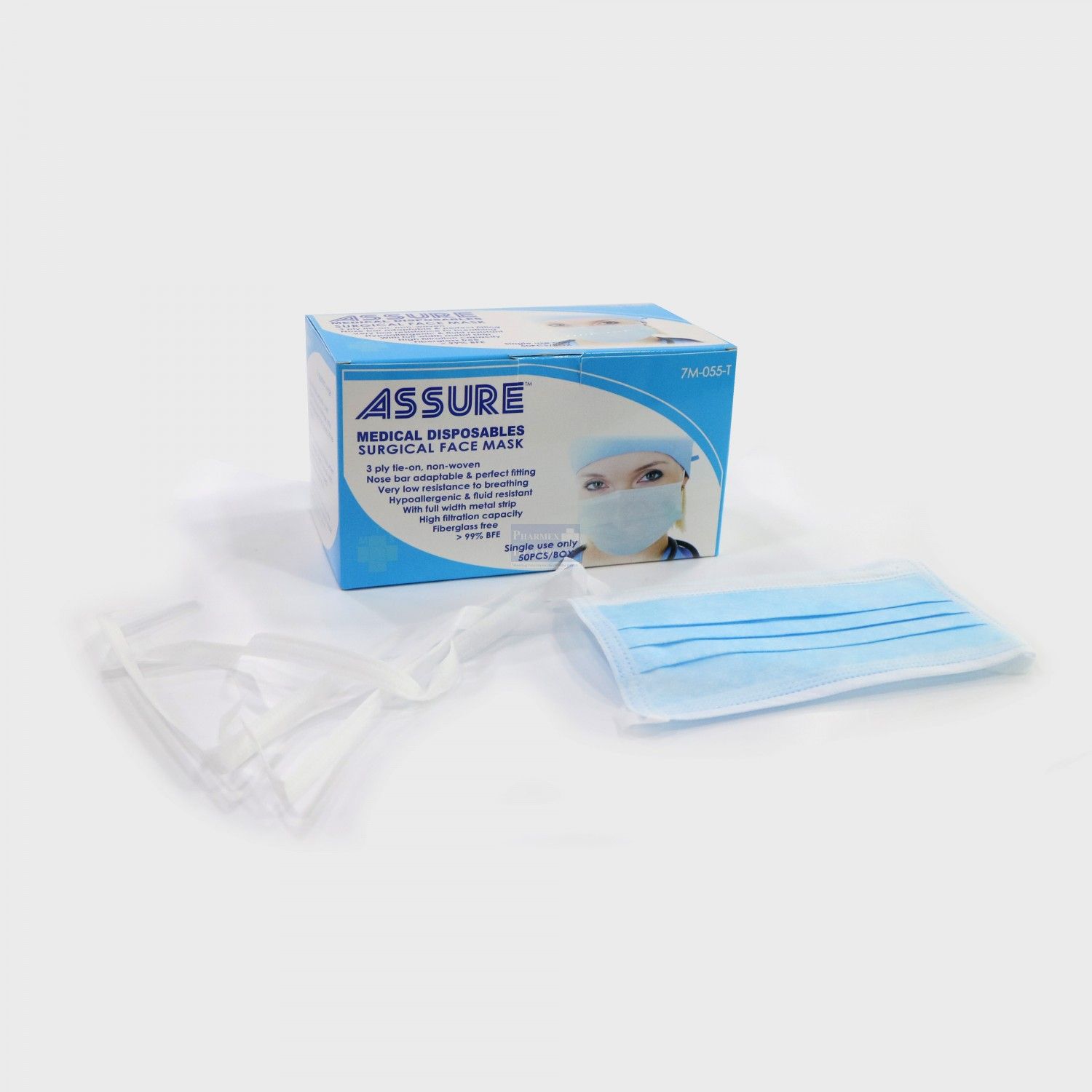 3 ply Face Mask Tie on
