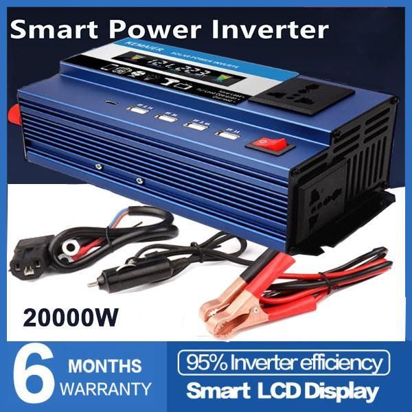 Universal inverter20000W Original Pure Sine Wave inverter Converter Solar Inverter Car Inverter DC 12V/24V to AC 220V Power