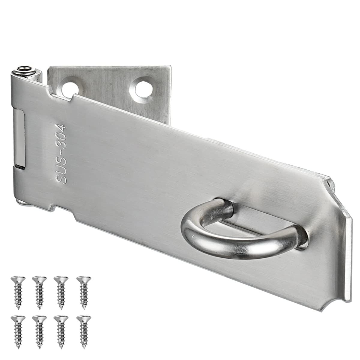 Stainless Steel 304 201 Hasp & Staple Latch Door Lock 5"