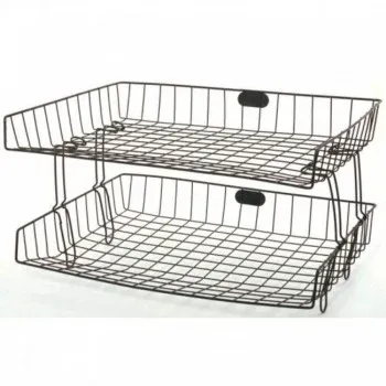 CBE 2 LAYER DOC. TRAY-WIRE RACK