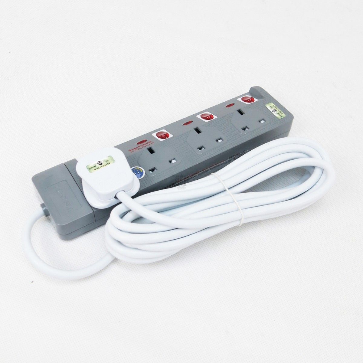 QP 5-Gang SIRIM Extension Plug Socket (2M–10M)