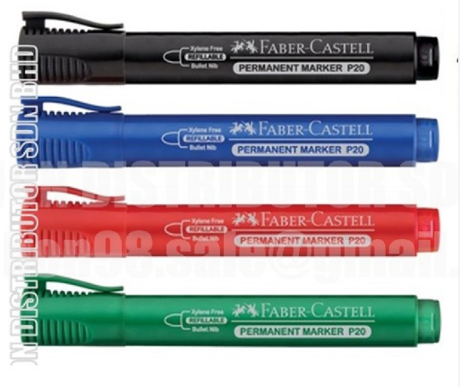 FABER-CASTELL REFILLABLE PERMANENT MARKER P20 BULLET NIB - FA-2541