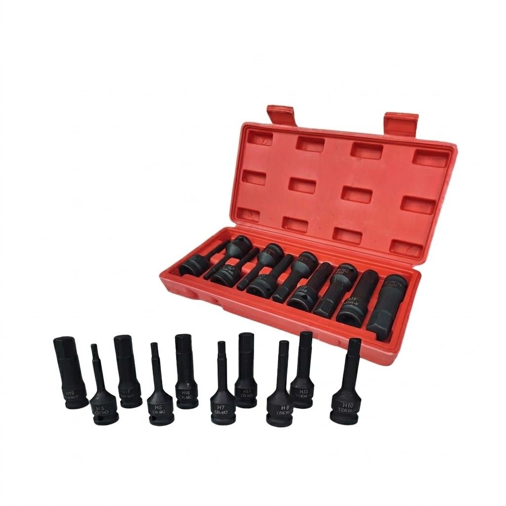 QP POWER MAGNETIC SCREWDRIVER DRIVER SET IMPACT 1/2" HEX WRENCH SOCKET BIT 10PCS 78MM