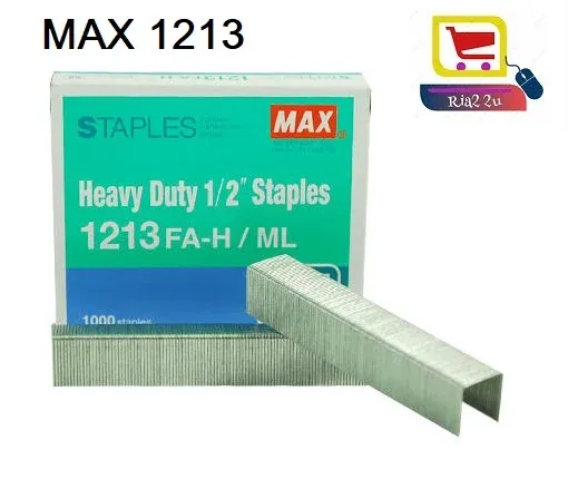 Max Heavy Duty Staples 1213 FA-H / MAX STAPLES 1213 / MAX 1213 / STAPLES MAX RTSB