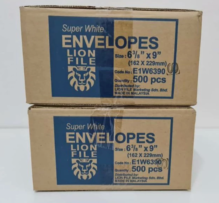 A5 Envelope White 100gsm 6.375" X 9" (162mmX229mm) Peal & Seal (500pcs)