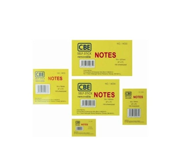 CBE SELF STICK NOTEPAD