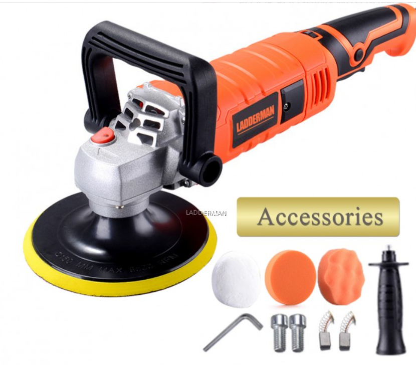 LADDERMAN LDM-9227 1650W 180MM CAR POLISHER SANDER FLOOR POLISHING WITH BUFFER PAD