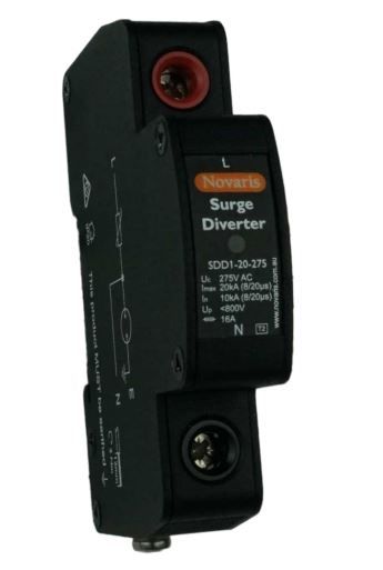 Surge Diverter, 1 Phase, 20kA, 275VAC, All Mode, without alarm contact SDD1-20-275