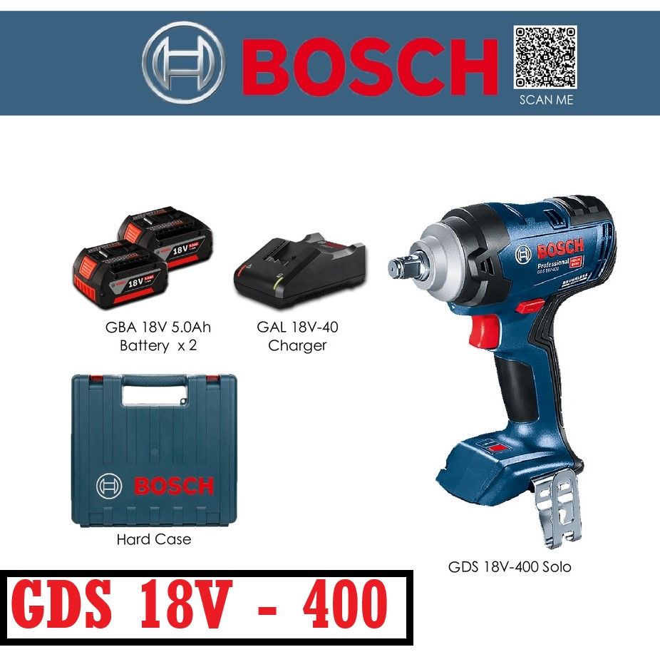 BOSCH GDS18V-400 18V Cordless Impact Wrench