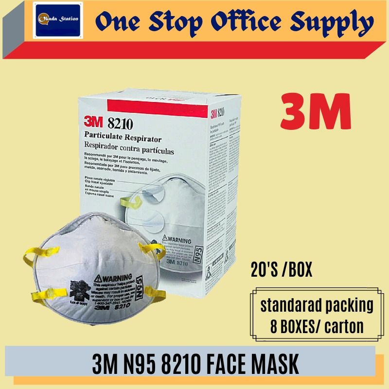 3M N95 FACE MASK 8210/8205 -20'S /BOX /3M /Face Mask /N95 Face mask /3M N95 Face Mask