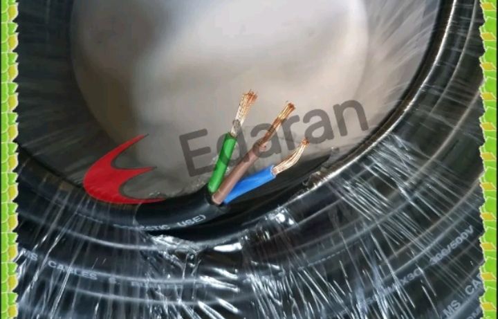 UMS 3 Core 2.5MM² (50/0.25) 20AMP (TRS) SYNTHETIC RUBBER FLEXIBLE CABLE - BLACK 100% PURE COPPER (PER COILS - 100METER)