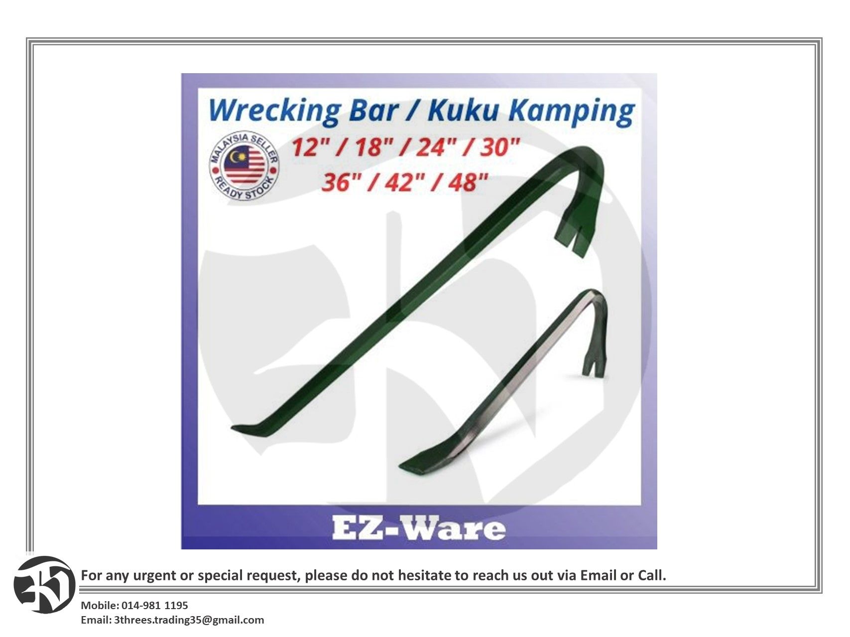 Crowbar Wrecking Bar