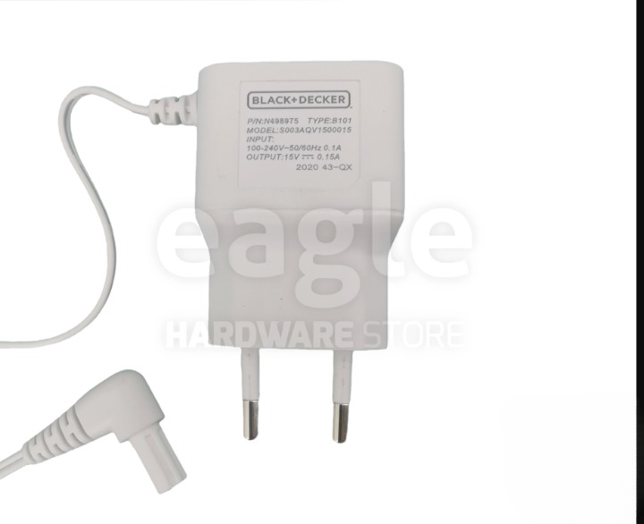 BLACK & DECKER N498975 CHARGER ( DVA315J, DVA315JF, NSVA315J, NVB115J, NVB115JM, PDB315JP )