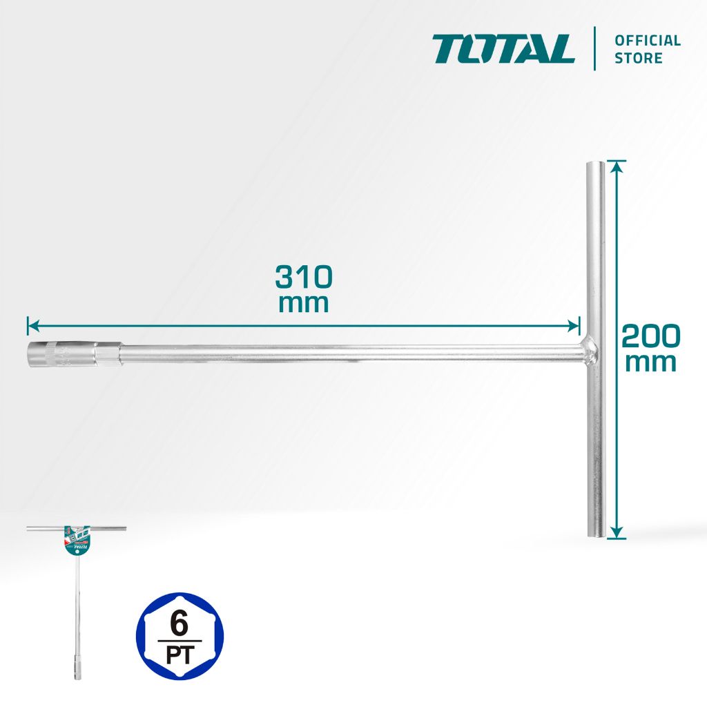 TOTAL T-HANDLE SOCKET WRENCH THTSW0806/THTSW1006/THTSW1206/THTSW1406/THTSW1706