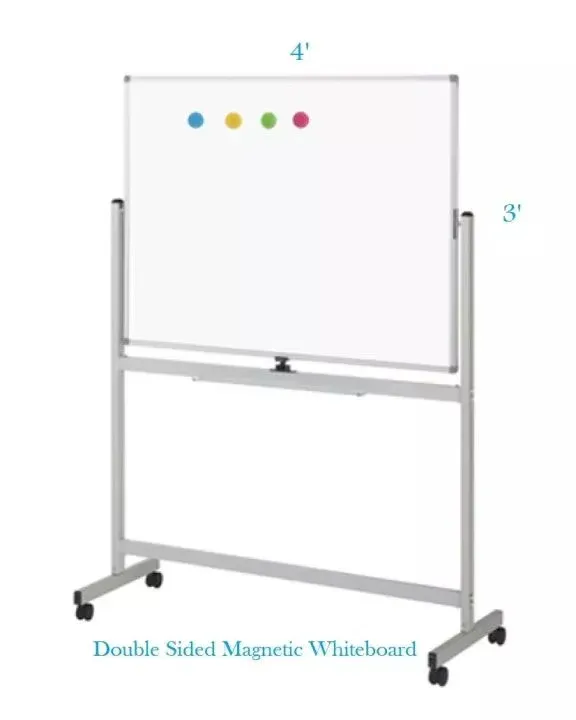 Whiteboard 3x4 Double Sided with Stand
