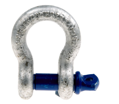 *Bow Shackle, Zinc Plated Steel, 1t