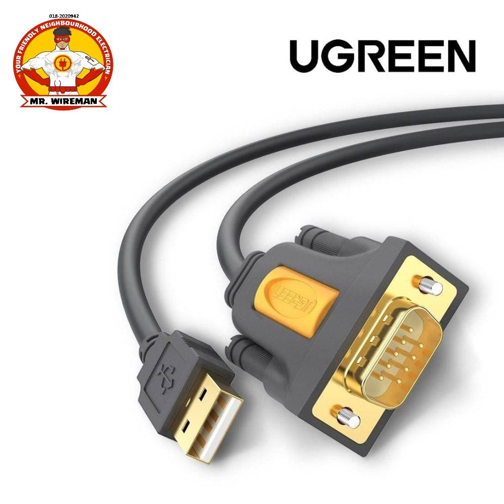 UGREEN USB to RS232 COM Serial PDA 9 DB9 Pin Cable Adapter with PL2303 Chipset