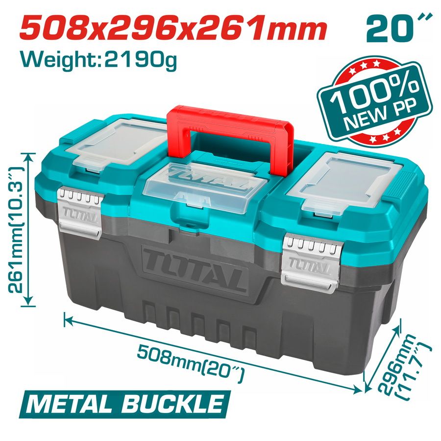 Others *TOTAL TPBX0202, 20" Plastic Tool Box