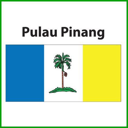 Bendera pulau pinang polymesh 3x6