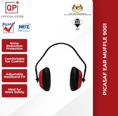 ECONOMIC MODEL PICASAF EAR MUFFLE EAR MUFF 9001 l PENUTUP TELINGA l 护耳罩-
