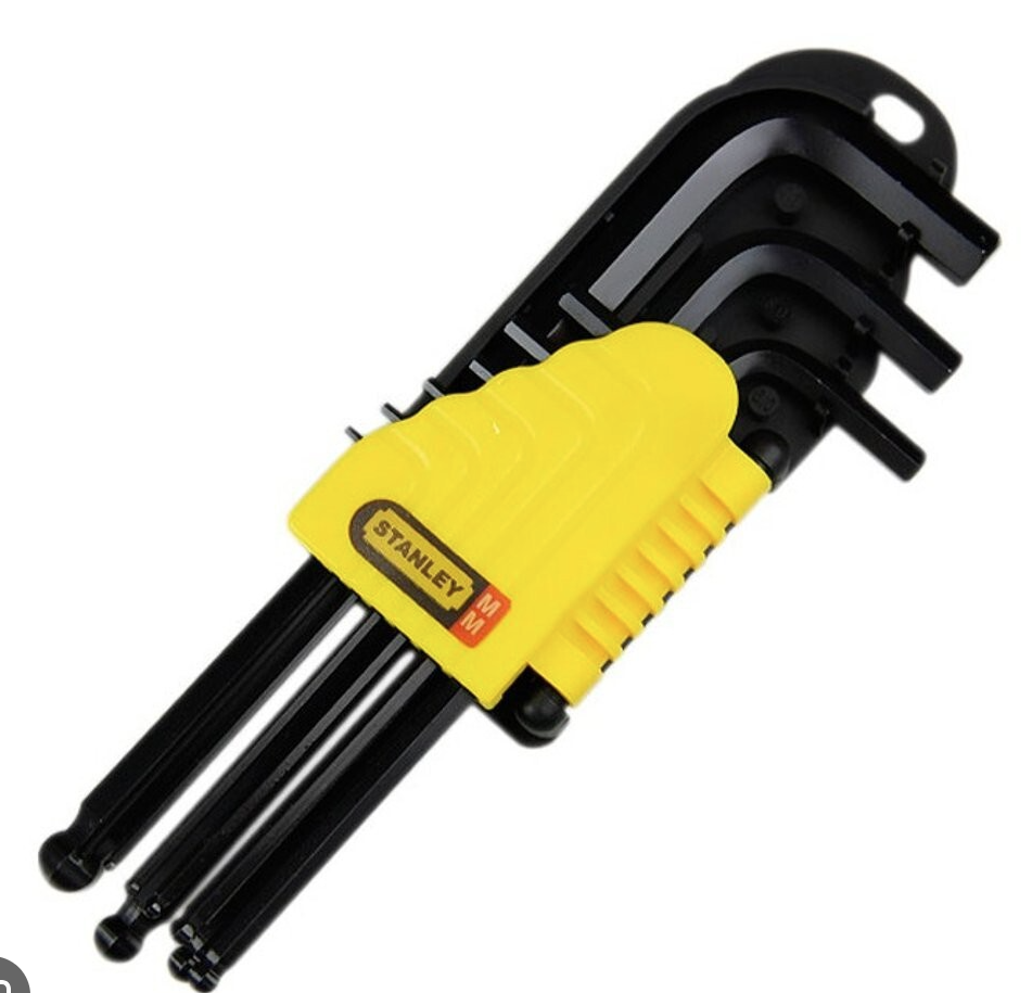 *STANLEY 69-256 9PCS HEX KEY SET ALLEN KEY SET IN MM METRIC BALL POINT 69256