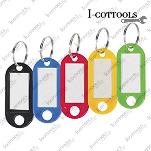 MIX COLOR PLASTIC KEYCHAIN KEY TAG
