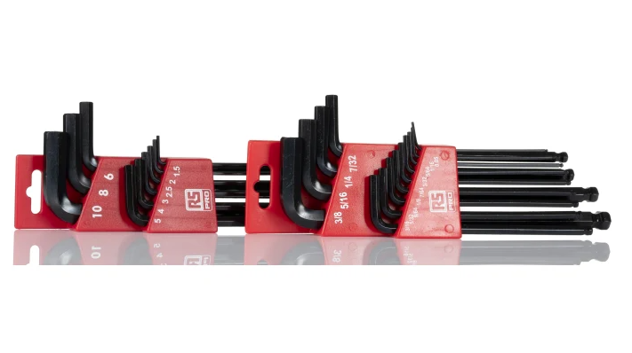 RS PRO 22 piece L Imperial/Metric Hex Key Set