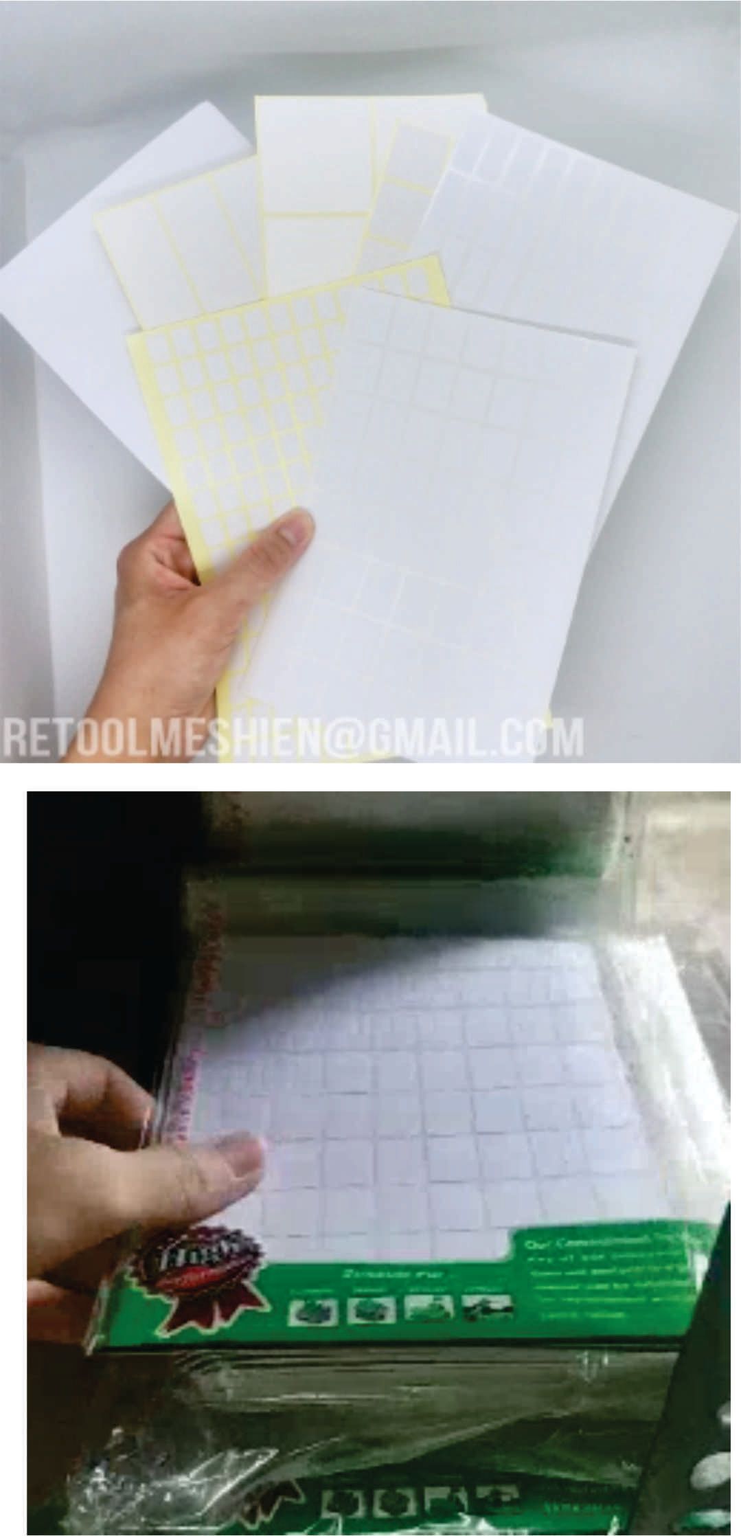 Rectangle Square White Label Sticker 10sheets OCHA Rectangle Square White Label Sticker 10sheets