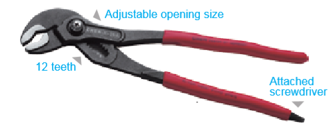 Temo 12" / 305mm Push Button Water Pump Pliers