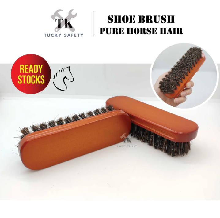 LEATHER CARE MINK OIL / SHOE BRUSH PONY HAIR HORSE HAIR BRUSH / PENGILAT KASUT NEUTRAL 125ML BRUSH 12.3