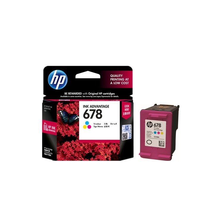HP 678 Tri-color Ink Cartridge (CZ108AA)